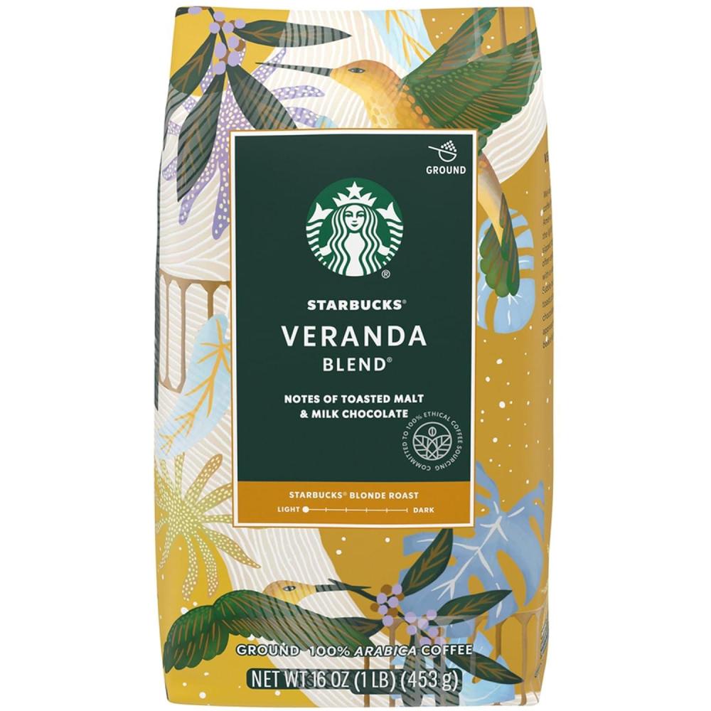 imageStarbucks Ground Coffee Medium Roast Coffee Decaf Pike Place Roast 100 Arabica 3 bags 12 oz eachVeranda Blend