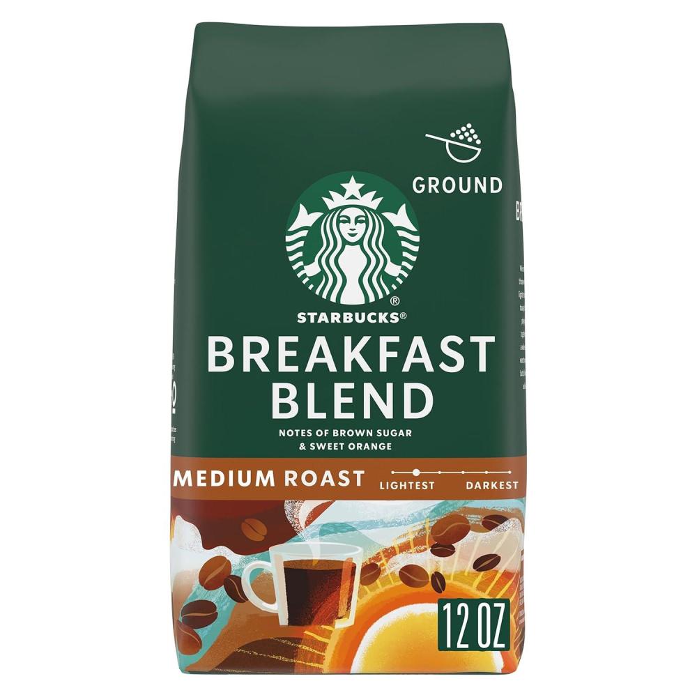 imageStarbucks Ground Coffee Medium Roast Coffee Decaf Pike Place Roast 100 Arabica 3 bags 12 oz eachbreakfast blend