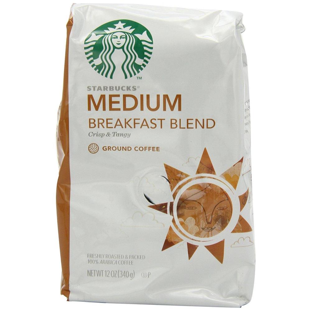 imageStarbucks Ground Coffee Medium Roast Hot or Iced Coffee Variety Pack Three 12 oz BagsBreakfast Blend