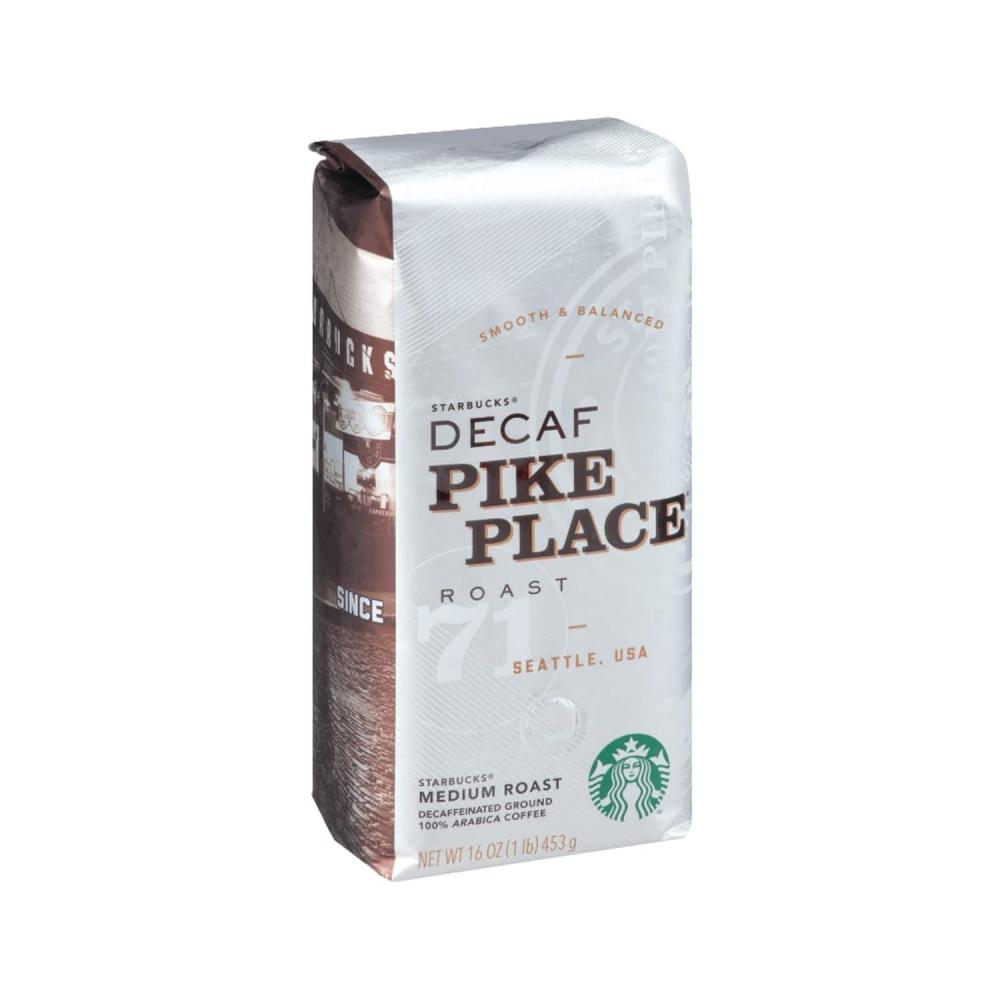 imageStarbucks Ground Coffee Medium amp Dark Roast Hot or Iced Coffee Decaf Variety Pack Three 12 oz BagsPike
