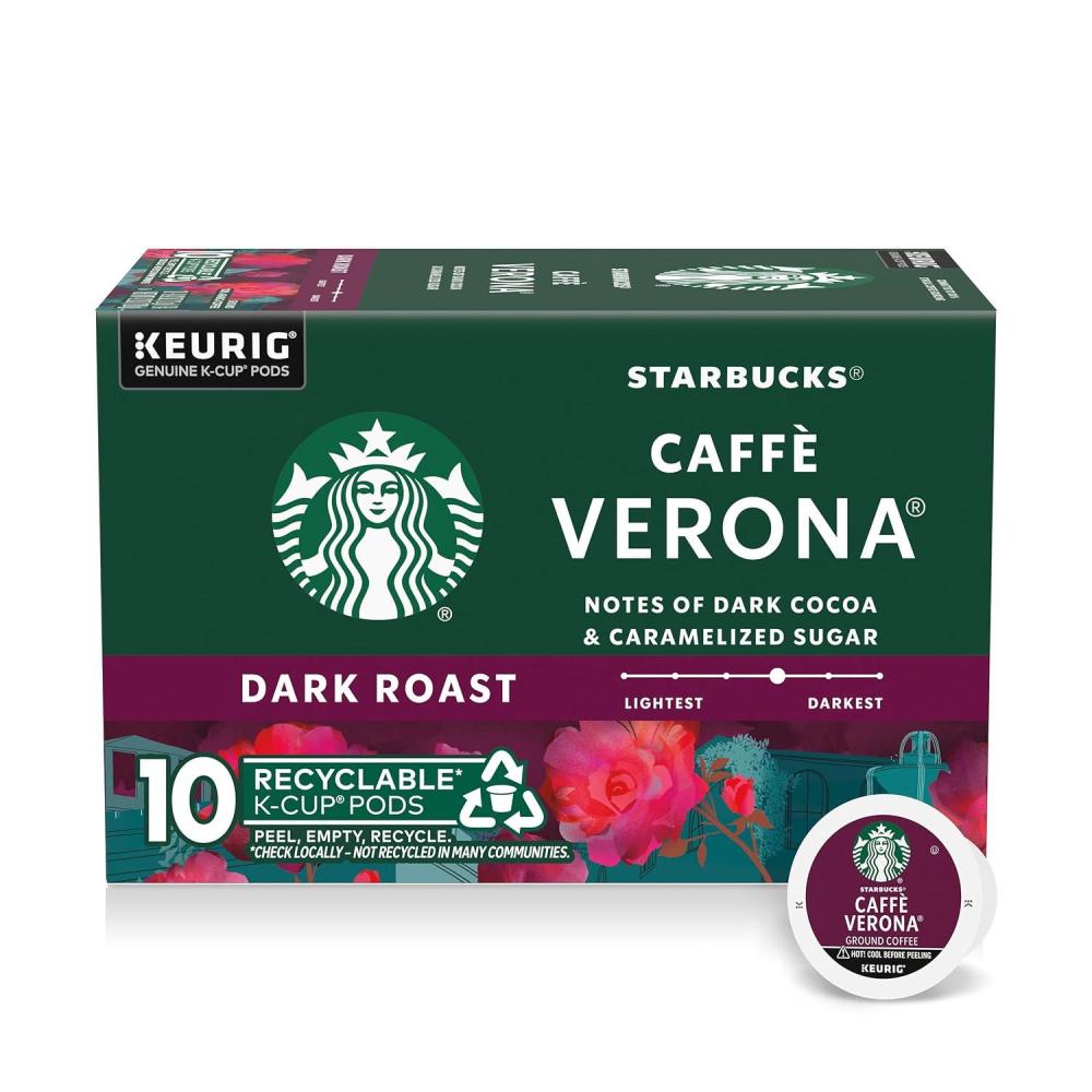 imageStarbucks KCup Coffee Pods Flavored Hot Cocoa Classic Hot Cocoa 60 Keurig PodsCaff Verona