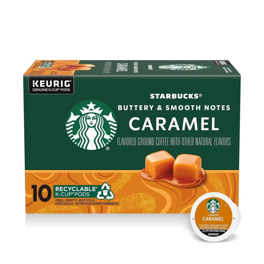 imageStarbucks KCup Coffee Pods Flavored Hot Cocoa Classic Hot Cocoa 60 Keurig PodsCaramel