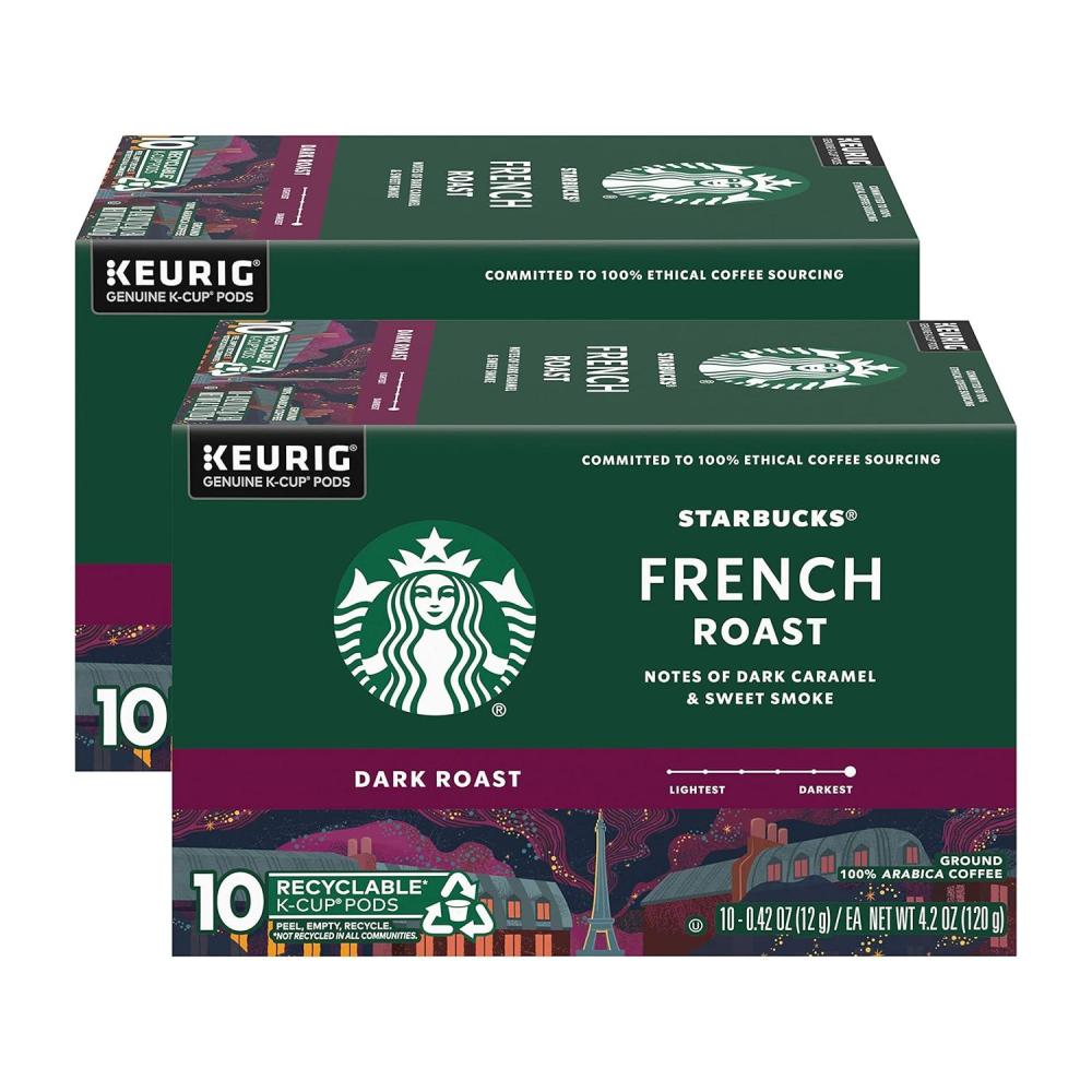 imageStarbucks KCup Coffee Pods Flavored Hot Cocoa Classic Hot Cocoa 60 Keurig PodsFrench Roast