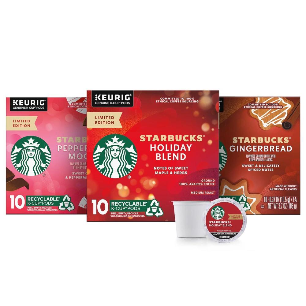 imageStarbucks KCup Coffee Pods Flavored Hot Cocoa Classic Hot Cocoa 60 Keurig PodsHoliday