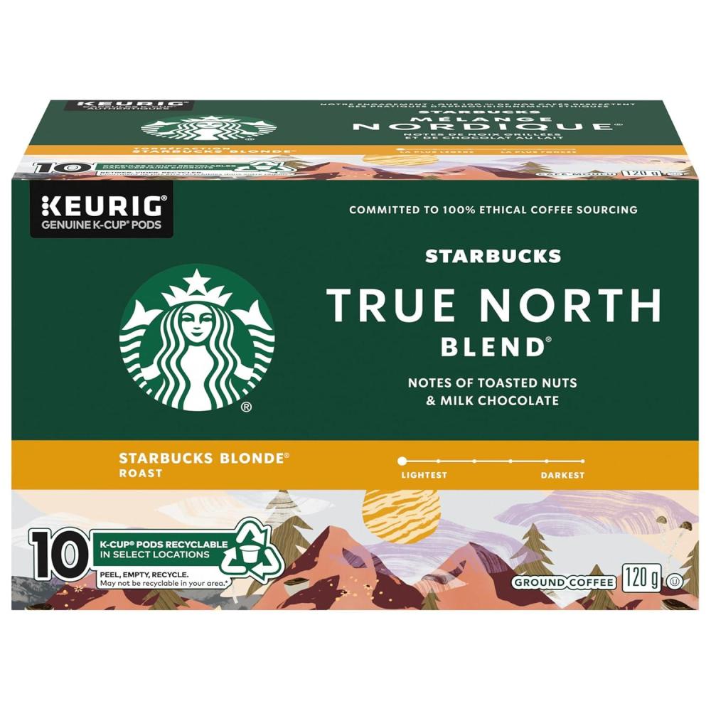 imageStarbucks KCup Coffee Pods Flavored Hot Cocoa Classic Hot Cocoa 60 Keurig PodsTrue North Blend