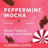 Starbucks Ground Coffee, Blonde Roast Hot or Iced Coffee, Veranda Blend, Six 12 oz Bags​(Peppermint Mocha)