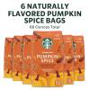 Starbucks Ground Coffee, Blonde Roast Hot or Iced Coffee, Veranda Blend, Six 12 oz Bags​(Pumpkin Spice)