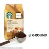 Starbucks Ground Coffee, Medium Roast Coffee, Decaf Pike Place Roast, 100% Arabica, 3 bags (12 oz each)(Caramel)