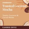 Starbucks Ground Coffee, Medium Roast Coffee, Decaf Pike Place Roast, 100% Arabica, 3 bags (12 oz each)(Toasted Coconut Mocha)