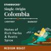Starbucks Ground Coffee, Medium Roast Hot or Iced Coffee, Variety Pack, Three 12 oz Bags​(Colombia)