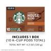 Starbucks K-Cup Coffee Pods, Flavored Hot Cocoa, Classic Hot Cocoa, 60 Keurig Pods(House Blend)