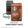 Starbucks Whole Coffee Beans, Medium Roast Hot or Iced Coffee, Breakfast Blend, Six 12 oz Bags​(House Blend)