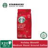 Starbucks Whole Coffee Beans, Medium Roast Hot or Iced Coffee, Pike Place Roast, Six 12 oz Bags​(Holiday Blend)