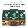 Starbucks Whole Coffee Beans, Medium Roast Hot or Iced Coffee, Variety Pack, Three 12 oz Bags(Medium Roast Variety Pack)