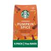 Starbucks Ground Coffee, Blonde Roast Hot or Iced Coffee, Veranda Blend, Six 12 oz Bags​(Pumpkin Spice)
