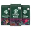 Starbucks Whole Coffee Beans, Medium Roast Hot or Iced Coffee, Variety Pack, Three 12 oz Bags(Dark Roast Variety Pack)