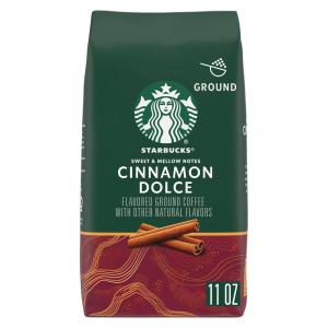 Starbucks Ground Coffee, Blonde Roast Hot or Iced Coffee, Veranda Blend, Six 12 oz Bags​(Cinnamon Dolce)