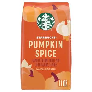 Starbucks Ground Coffee, Medium Roast Coffee, Decaf Pike Place Roast, 100% Arabica, 3 bags (12 oz each)(Pumpkin Spice)