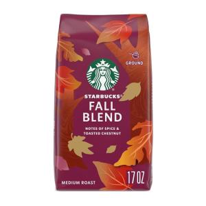 Starbucks Ground Coffee, Medium Roast Hot or Iced Coffee, Variety Pack, Three 12 oz Bags​(Fall Blend)