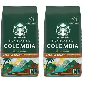 Starbucks Ground Coffee, Medium Roast Hot or Iced Coffee, Variety Pack, Three 12 oz Bags​(Notes of Toasted Walnut and Herbs)