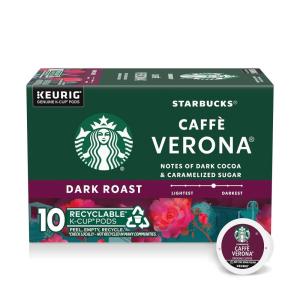 Starbucks K-Cup Coffee Pods, Flavored Hot Cocoa, Classic Hot Cocoa, 60 Keurig Pods(Caffè Verona)