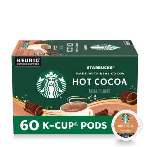 Starbucks K-Cup Coffee Pods, Flavored Hot Cocoa, Classic Hot Cocoa, 60 Keurig Pods(Classic Hot Cocoa)