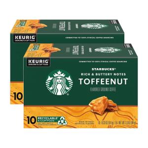 Starbucks K-Cup Coffee Pods, Flavored Hot Cocoa, Classic Hot Cocoa, 60 Keurig Pods(Toffeenut)