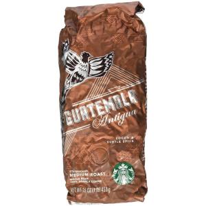 Starbucks Whole Coffee Beans, Medium Roast Hot or Iced Coffee, Pike Place Roast, Six 12 oz Bags​(Guatemala Antigua)