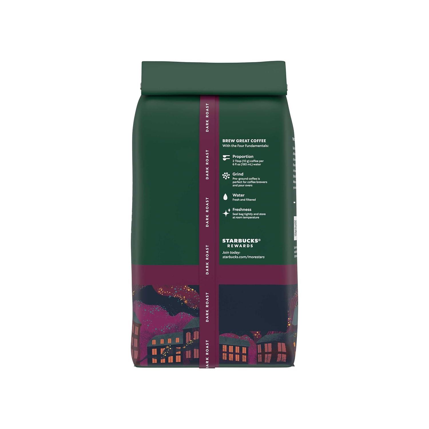 imageStarbucks Ground Coffee Dark Roast Hot or Iced Coffee French Roast 18 oz18 Ounce Pack of 1