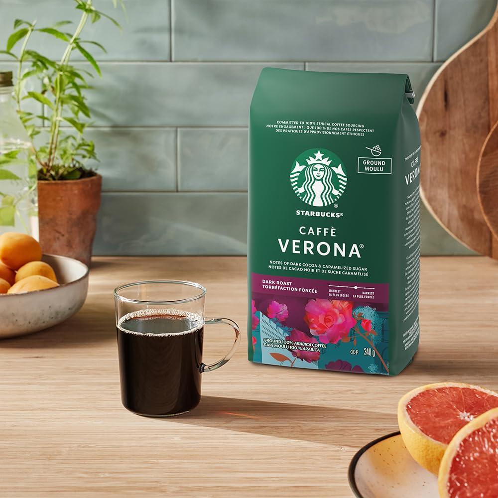 imageStarbucks Ground Coffee Dark Roast Hot or Iced Coffee Variety Pack Three 12 oz BagsEspresso Coffee