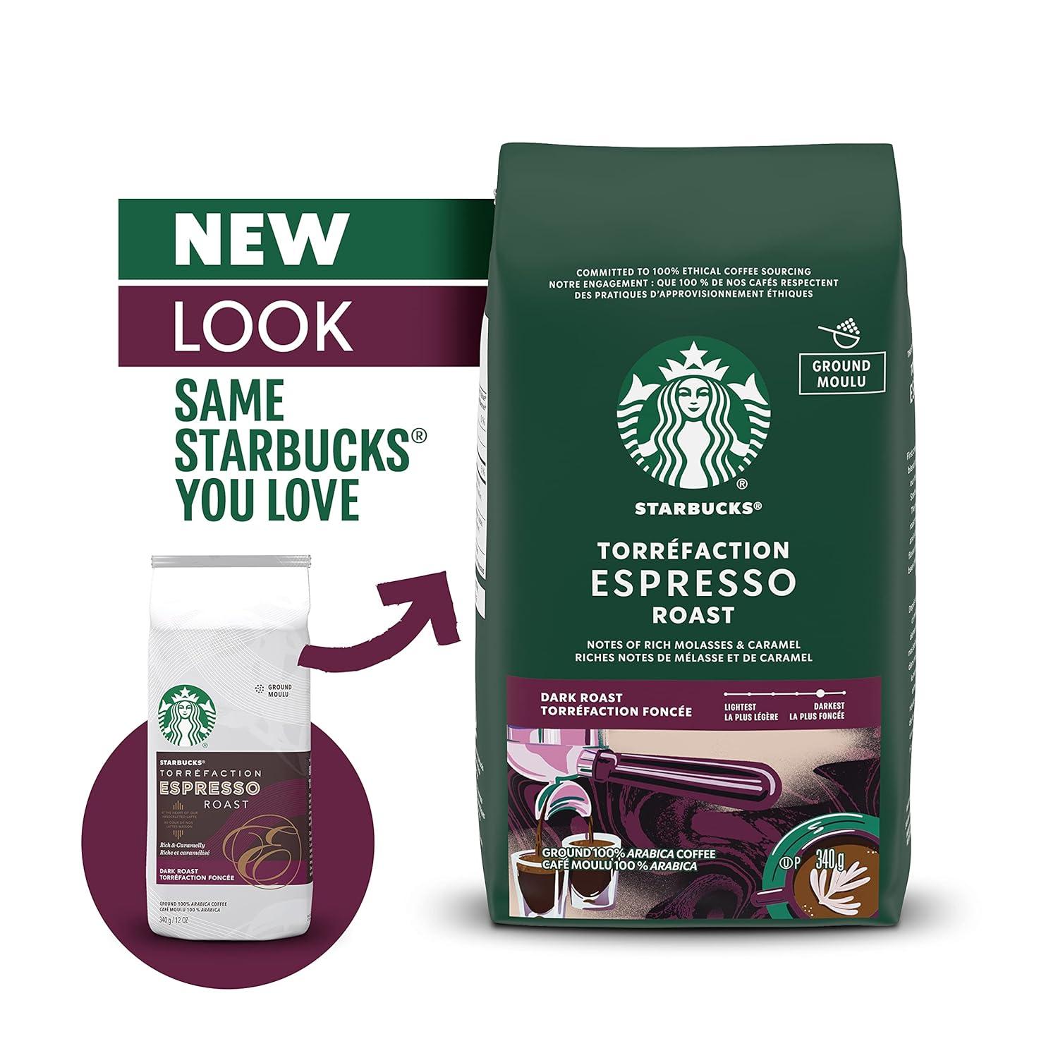 imageStarbucks Ground Coffee Dark Roast Hot or Iced Coffee Variety Pack Three 12 oz BagsEspresso Coffee