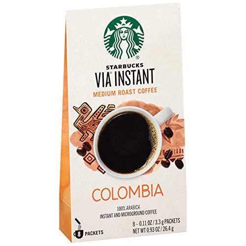 imageStarbucks VIA Instant Coffee Medium Roast Coffee Pike Place Roast 100 Arabica SingleServe 1 Box 50 PacketsColombia
