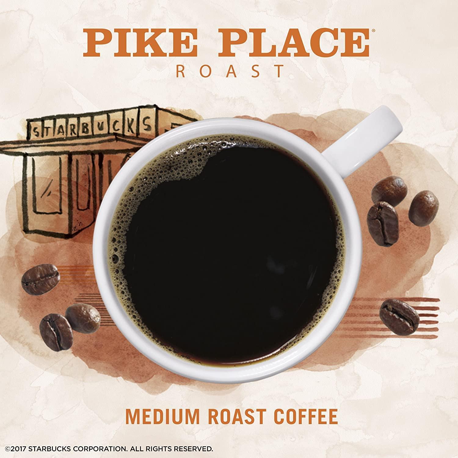 imageStarbucks VIA Instant Coffee Medium Roast Coffee Pike Place Roast 100 Arabica SingleServe 1 Box 50 PacketsPike Place Roast