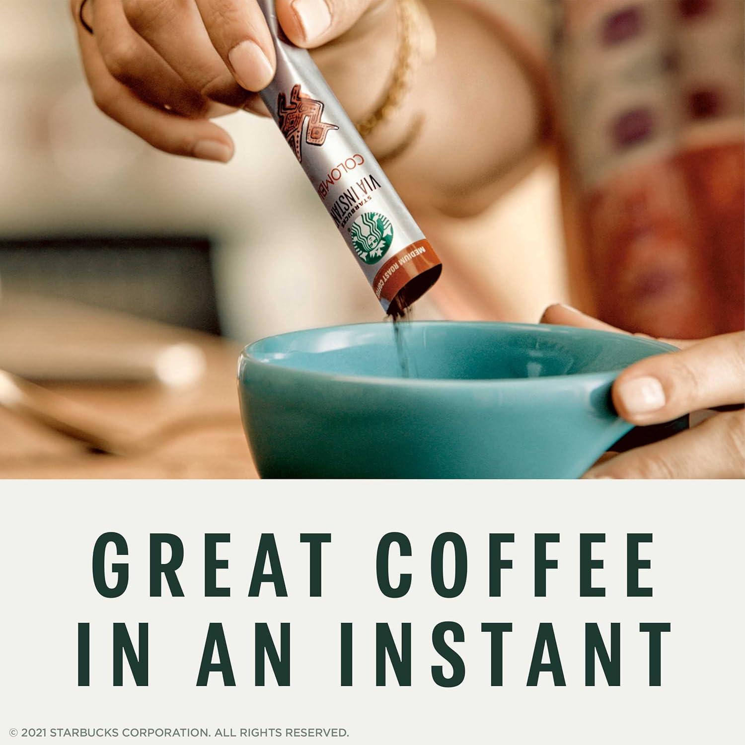 imageStarbucks VIA Instant Coffee Medium Roast Coffee Pike Place Roast 100 Arabica SingleServe 1 Box 50 PacketsPike Place Roast