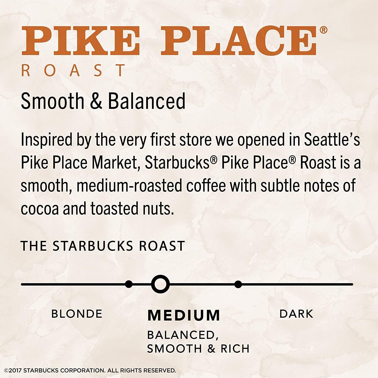 imageStarbucks VIA Instant Coffee Medium Roast Coffee Pike Place Roast 100 Arabica SingleServe 1 Box 50 PacketsPike Place Roast