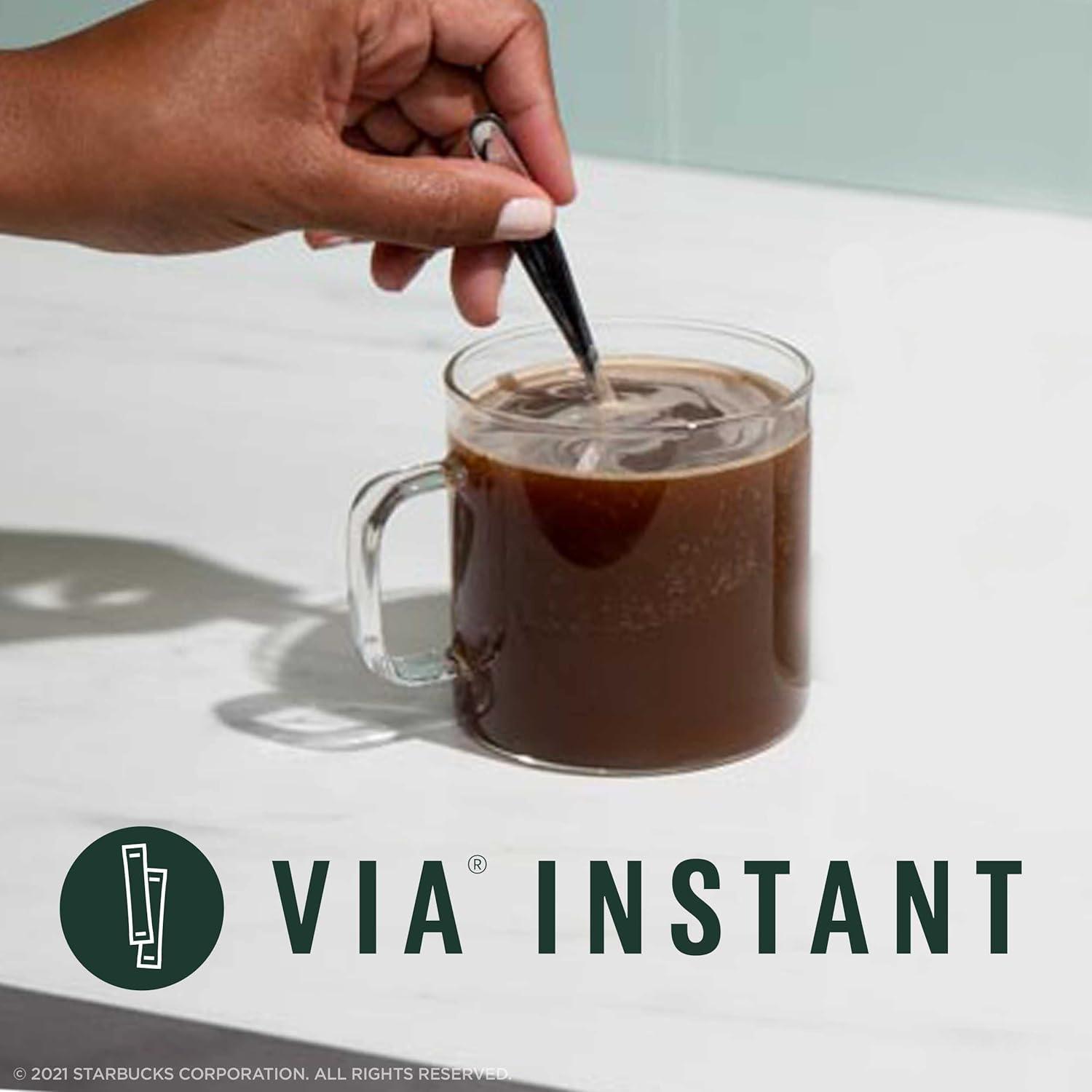 imageStarbucks VIA Instant Coffee Medium Roast Coffee Pike Place Roast 100 Arabica SingleServe 1 Box 50 PacketsPike Place Roast