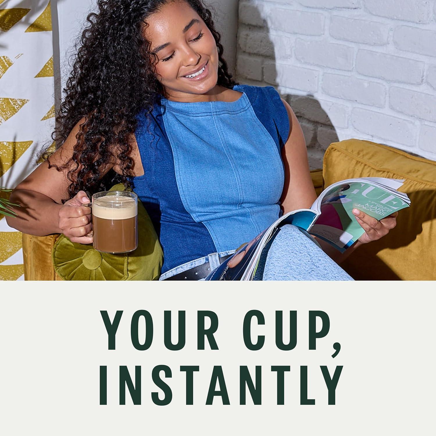 imageStarbucks VIA Instant Coffee Packets Single Serve Dark Roast Coffee Italian Roast 96 PacketsDecaf Italian Roast