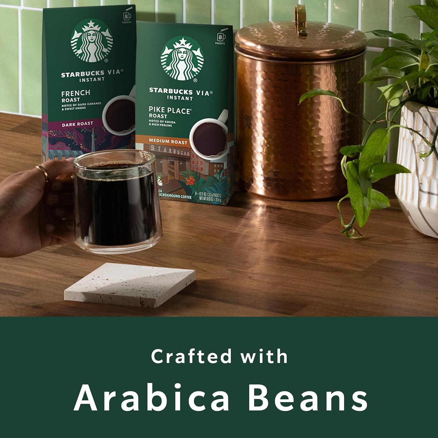 imageStarbucks VIA Instant Coffee Packets Single Serve Dark Roast Coffee Italian Roast 96 PacketsItalian Roast