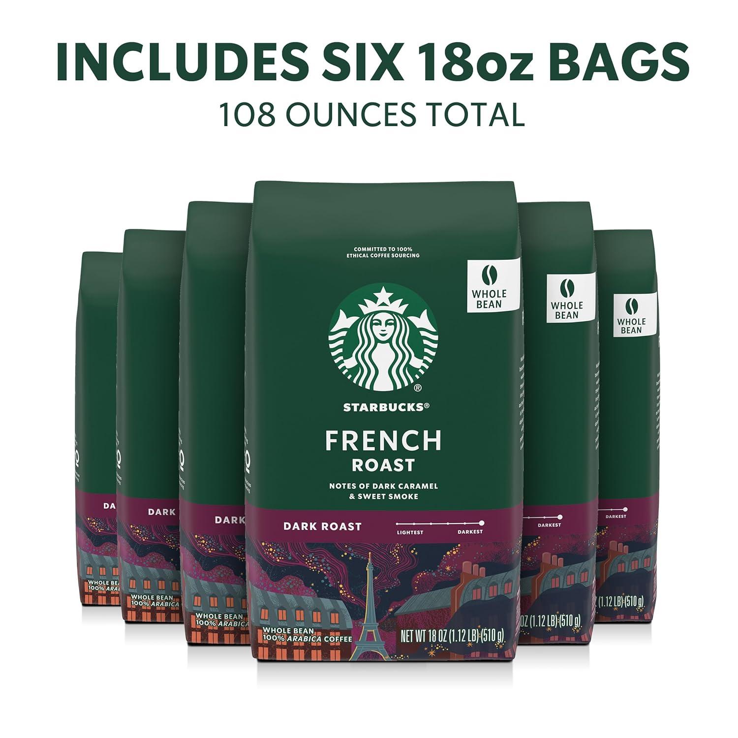 imageStarbucks Whole Bean Coffee Dark Roast Coffee Caff Verona 100 Arabica 1 bag 18 ozFrench Roast