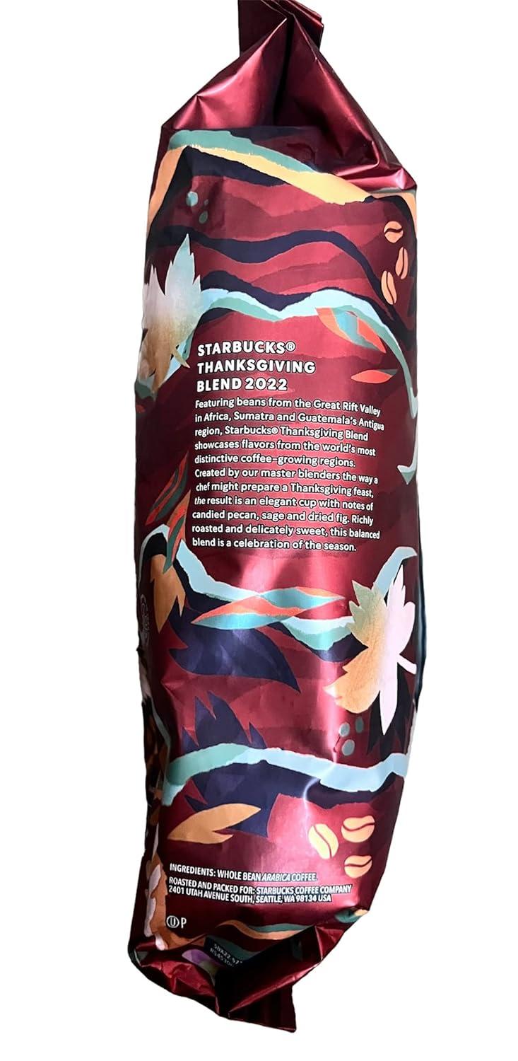 imageStarbucks Whole Bean Coffee Dark Roast Coffee Caff Verona 100 Arabica 1 bag 18 ozThanksgiving Blend