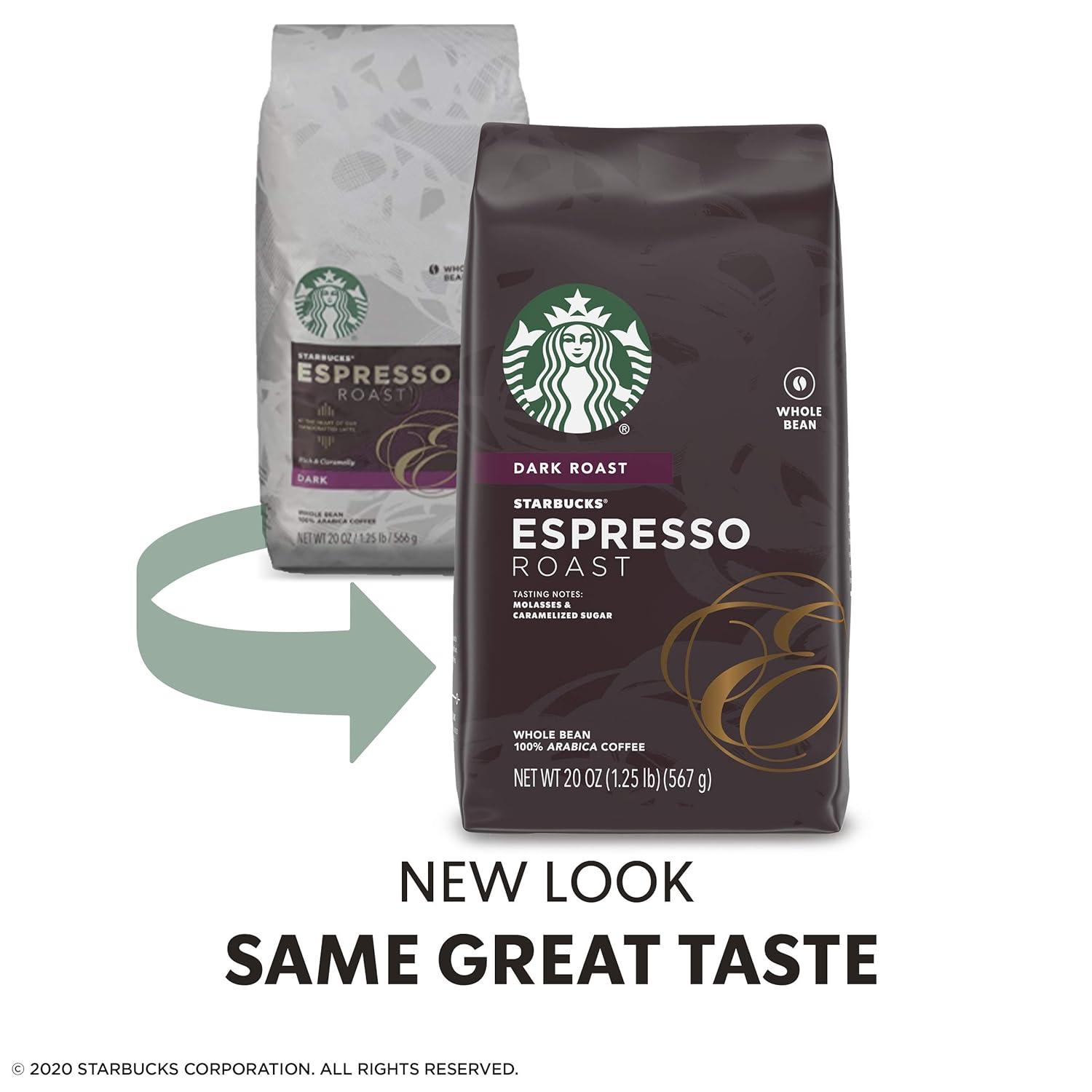 imageStarbucks Whole Bean Coffee Dark Roast Coffee Italian Roast 100 Arabica 6 bags 12 oz eachCaramel