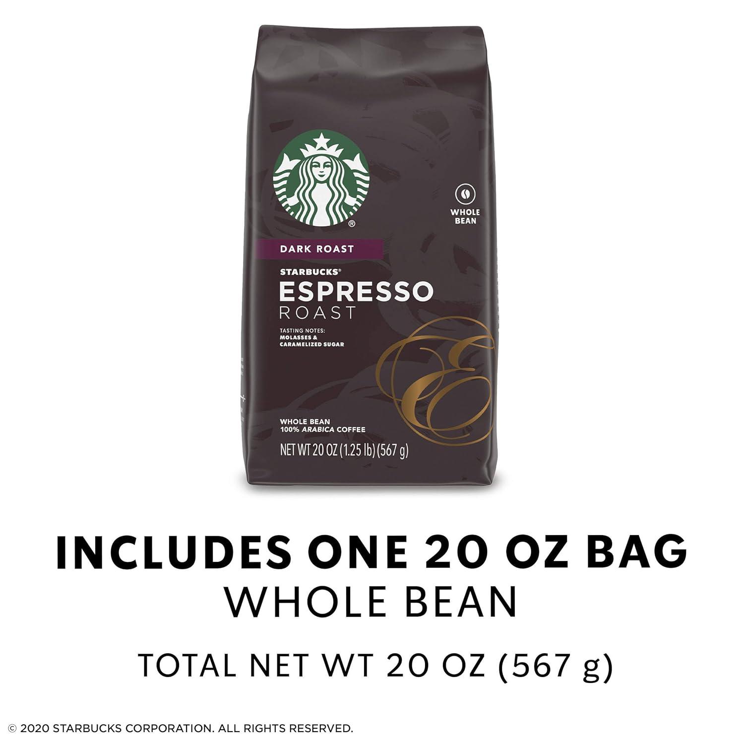imageStarbucks Whole Bean Coffee Dark Roast Coffee Italian Roast 100 Arabica 6 bags 12 oz eachEspresso