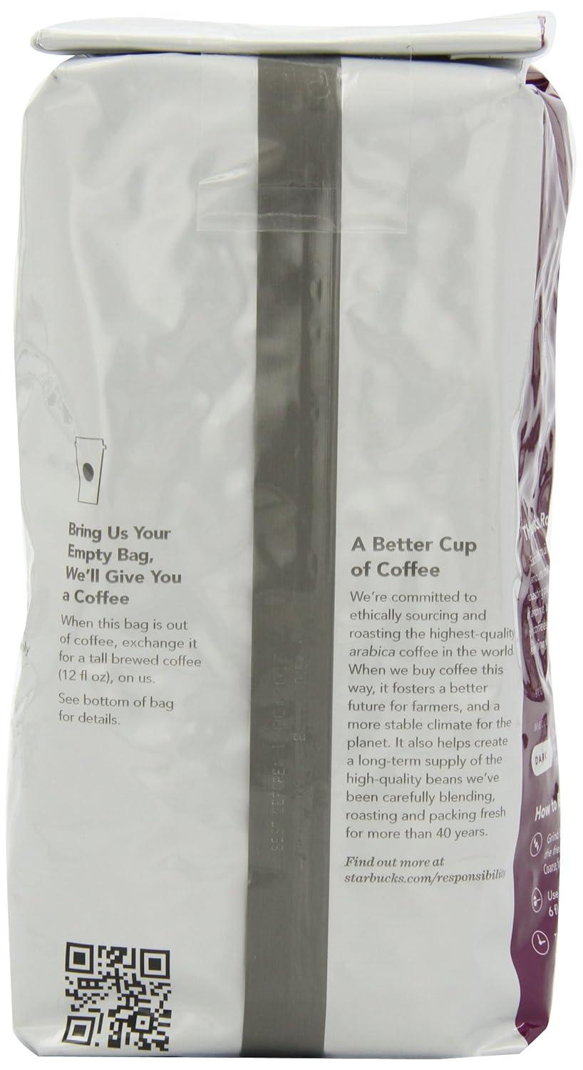 imageStarbucks Whole Bean Coffee Dark Roast Coffee Italian Roast 100 Arabica 6 bags 12 oz eachFrench Roast Whole Bean