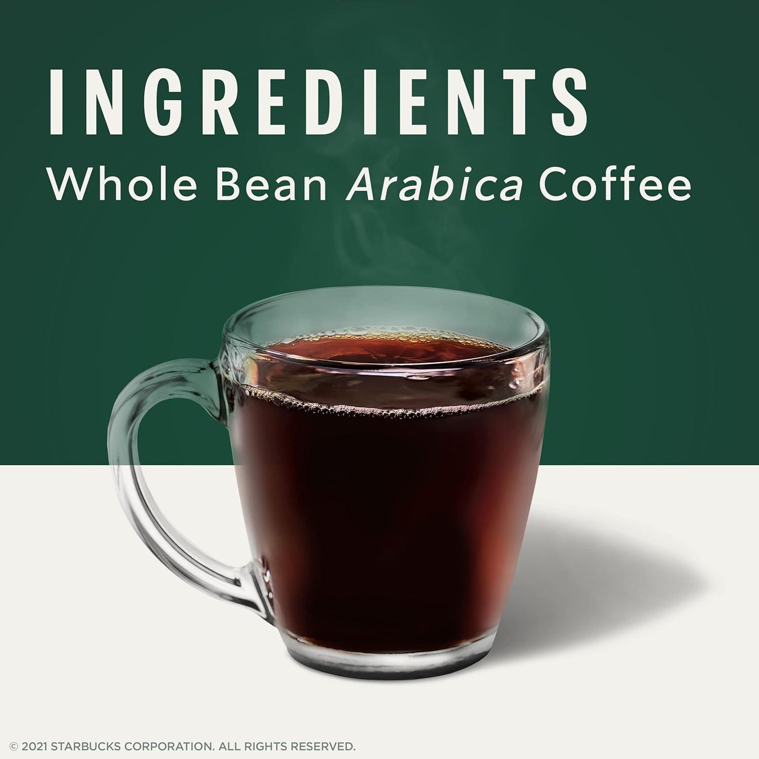 imageStarbucks Whole Bean Coffee Dark Roast Coffee Italian Roast 100 Arabica 6 bags 12 oz eachItalian