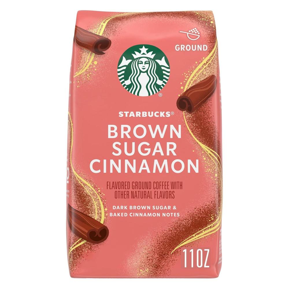 imageStarbucks Brown Sugar Cinnamon Hot or Iced Coffee Flavored Ground Coffee 11 oz