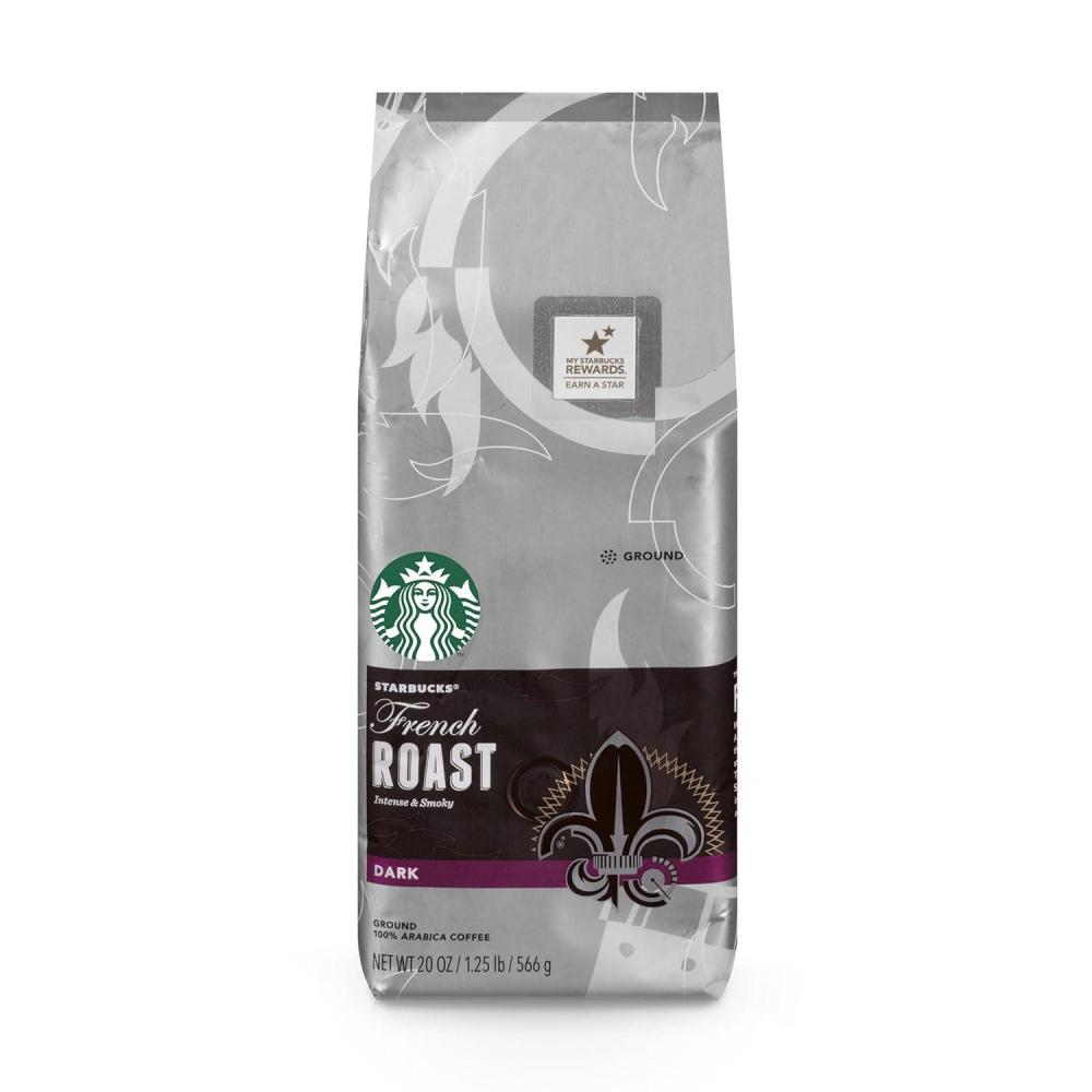 imageStarbucks Ground Coffee Dark Roast Hot or Iced Coffee Variety Pack Three 12 oz BagsFrench Roast