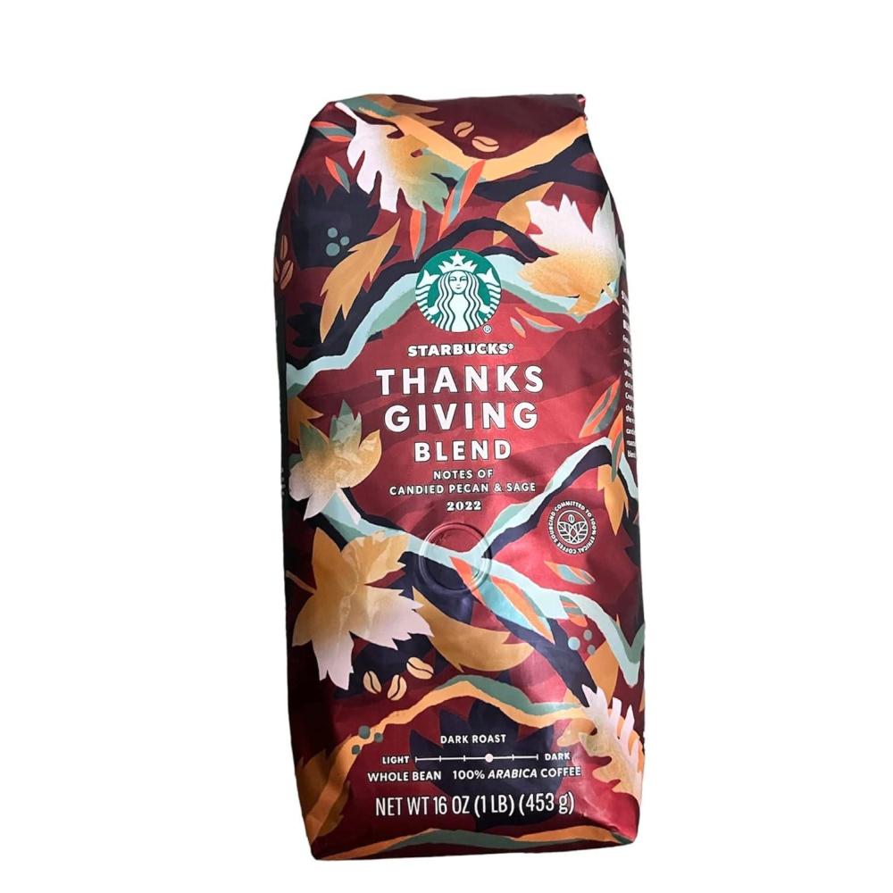imageStarbucks Whole Bean Coffee Dark Roast Coffee Caff Verona 100 Arabica 1 bag 18 ozThanksgiving Blend