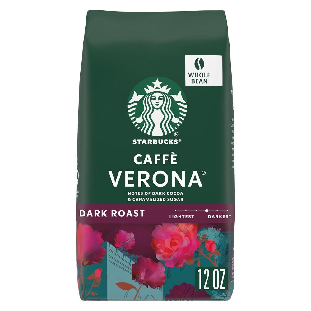 imageStarbucks Whole Bean Coffee Dark Roast Coffee Italian Roast 100 Arabica 6 bags 12 oz eachCaffe Verona