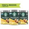 Starbucks Crema Collection Premium Instant Madagascar Vanilla Flavored Instant Coffee, 100% Arabica Beans, 3 Tins (7.12 Oz Each)
