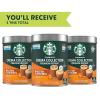 Starbucks Crema Collection Premium Instant Salted Caramel Flavored Instant Coffee, 100% Arabica Beans, 3 Tins (7.12 Oz Each)